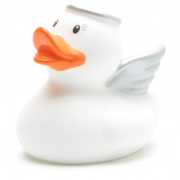 Angel Rubber Duckie with eyelashes