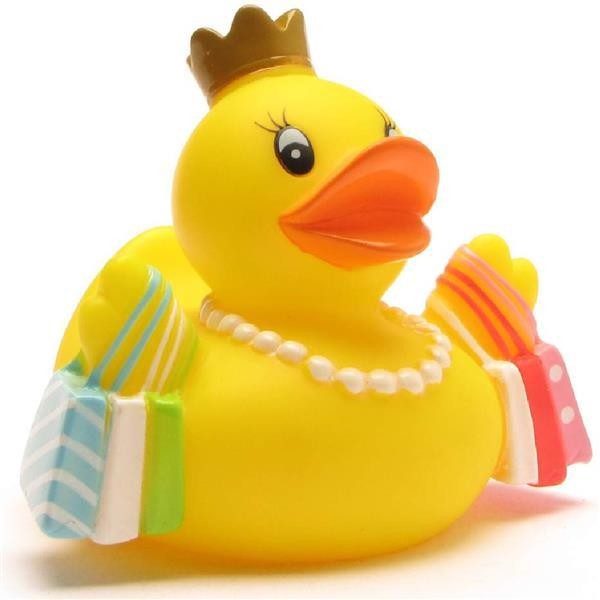 Shopping queen rubber ducky