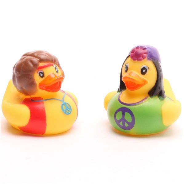 Flower Power Bath Ducks - Set of 2