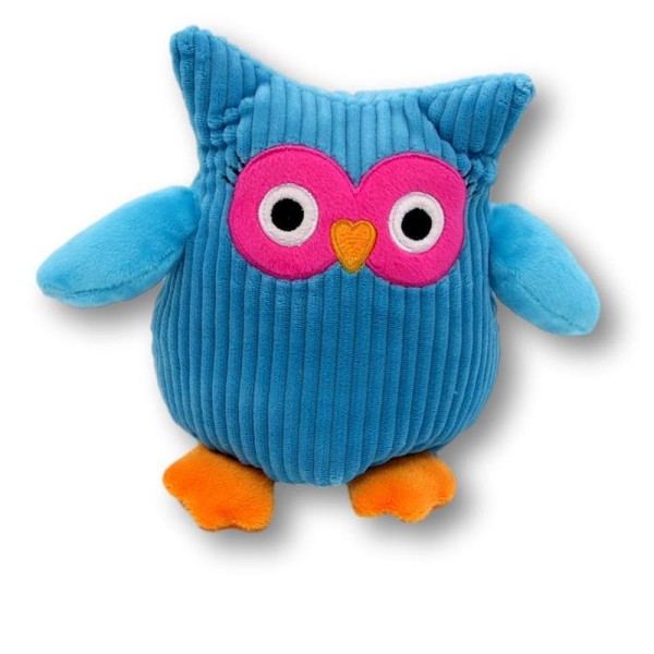 Soft toy owl blue