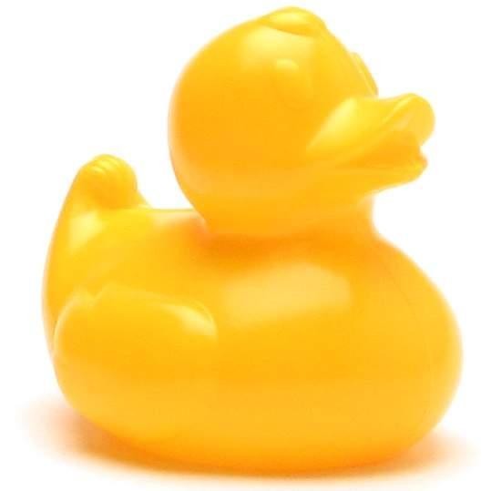 Plastic ducks 8,5 cm - yellow