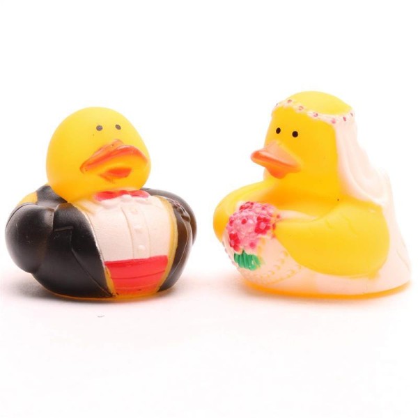 Bride and Groom Bath Ducks - Set of 2