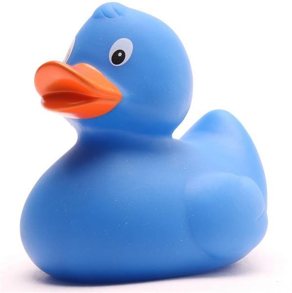 Rubber Duckie Helene - blue - 8 cm