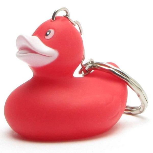Canard de bain - Porte-clés rouge