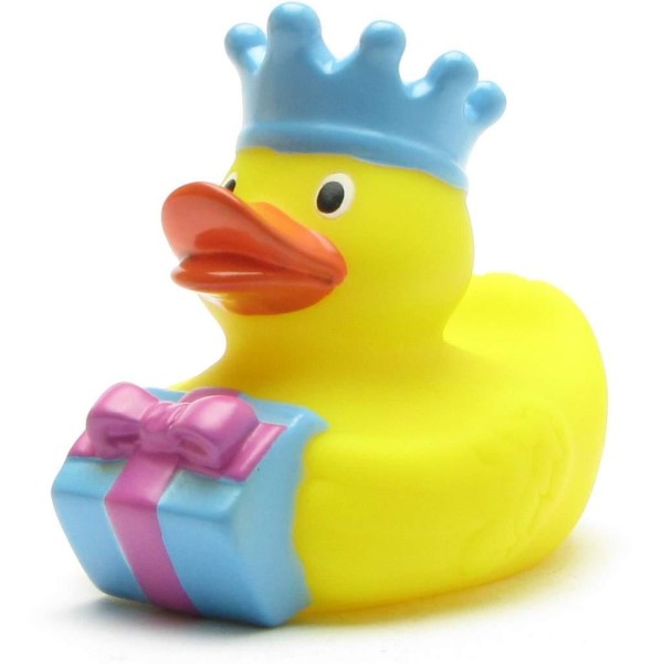 Birthday Rubber Duck King with blue crown