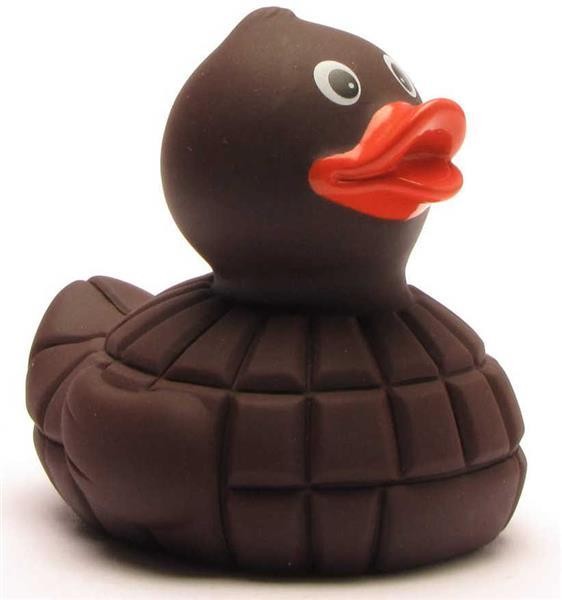 Chocolate bath duck