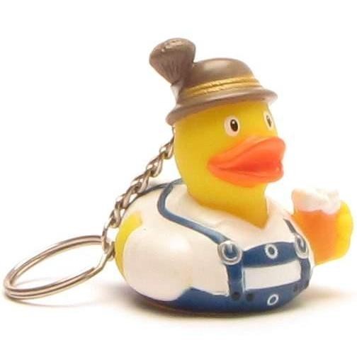 Key-rubber Duck Bayer Xaver with beer mug