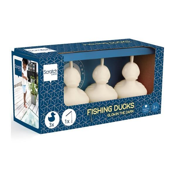 Duck Fishing 11 cm glow in the dark set of 3 in box