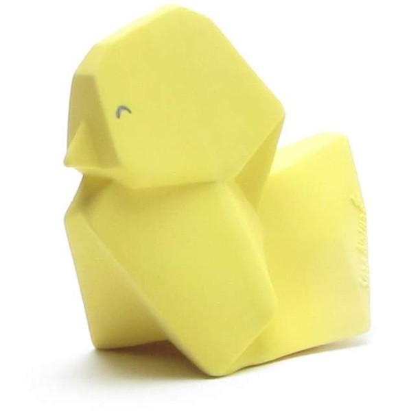 Pato de goma Origami - amarillo