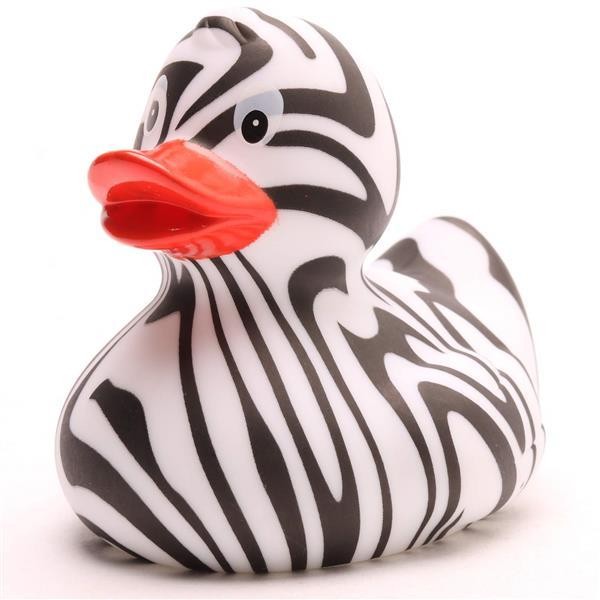 Zebra rubber duck