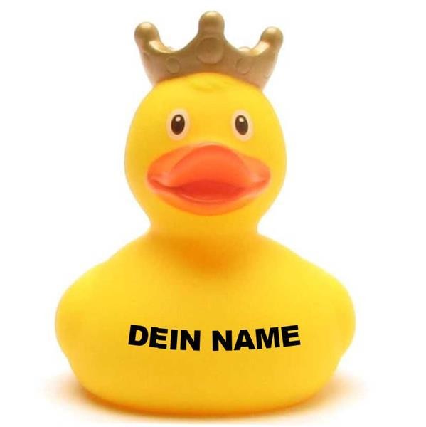Ente König gelb - Personalisiert