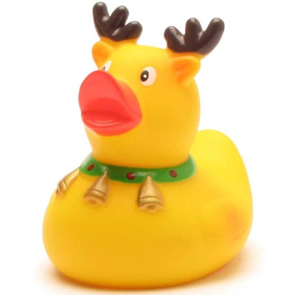 Christmas-Rubber Duck Reindeer with little bells