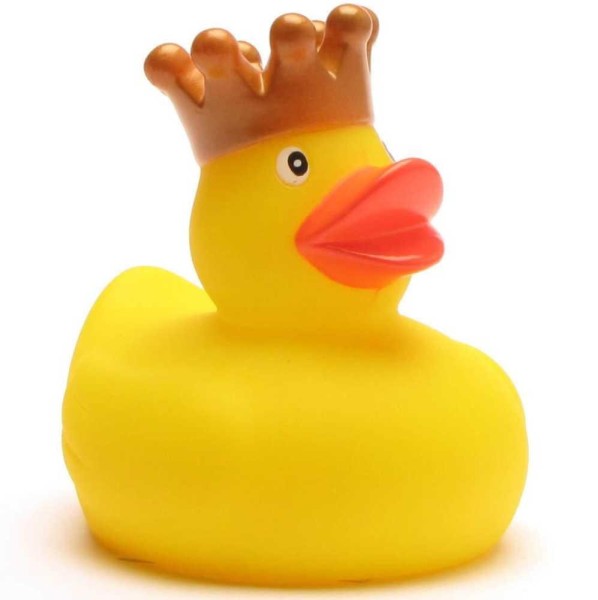 Canard de bain avec une couronne d&quot;or