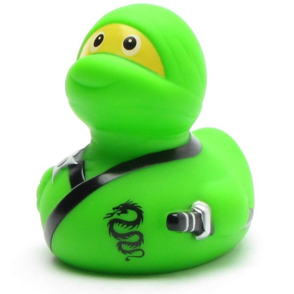 Pato de goma Verde ninja