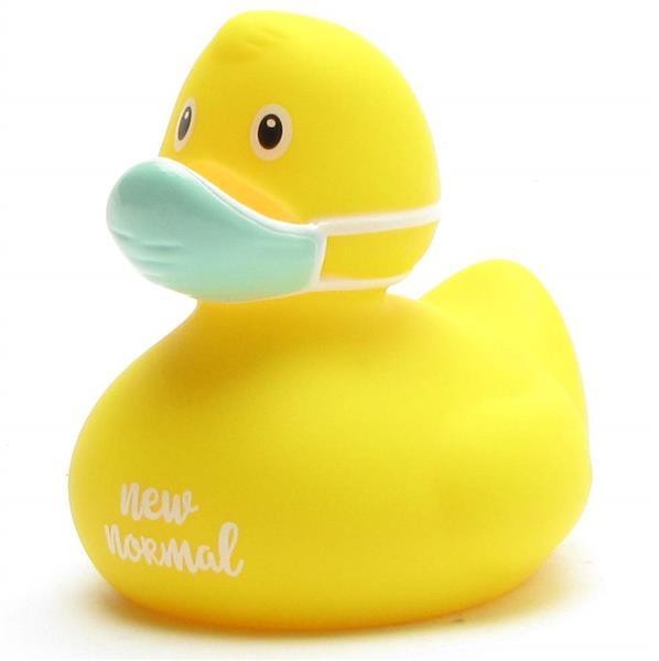Corona Rubber Duck &quot;New Normal&quot; - yellow