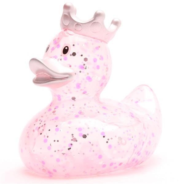 Rubber Duck King Glitter pink