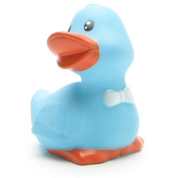 Rubber Ducky with bow tie - light blue