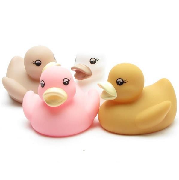 Coloured bath ducks - set of 4