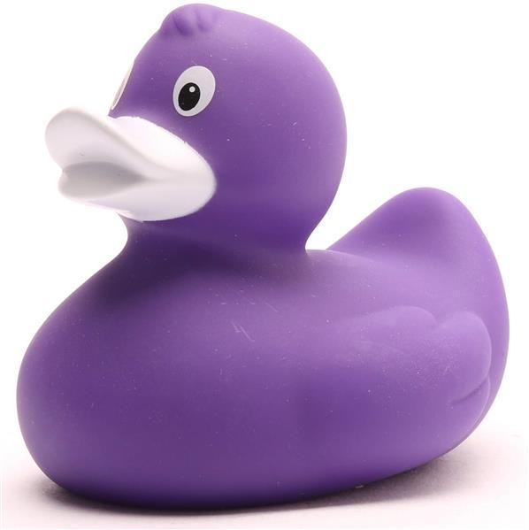 Pato de goma Nikita - violeta - 8 cm